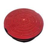 RED Non-Pop Polymer Valve Box Lid - Quiet, Secure, Radio Device Capable