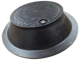 18" Ford C32P Cast Iron Water Meter Box Cover with 12" Polymer Lid