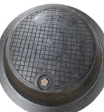 18" Ford C32P Cast Iron Water Meter Box Cover with 12" Polymer Lid