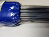 100 Wire Marking Flags, 2.5" x 3.5" BLUE polyethylene 3 mil flag, 21" long wire