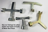 Trumbull Meter Box & Curb Box Hand Key HK-1, Standard Pentagon Nut, T-Handle