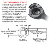 Curb Key - Combo-Key Trumbull Style #1305